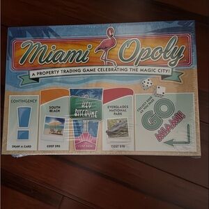 Board Game Miami Opoly  NEW